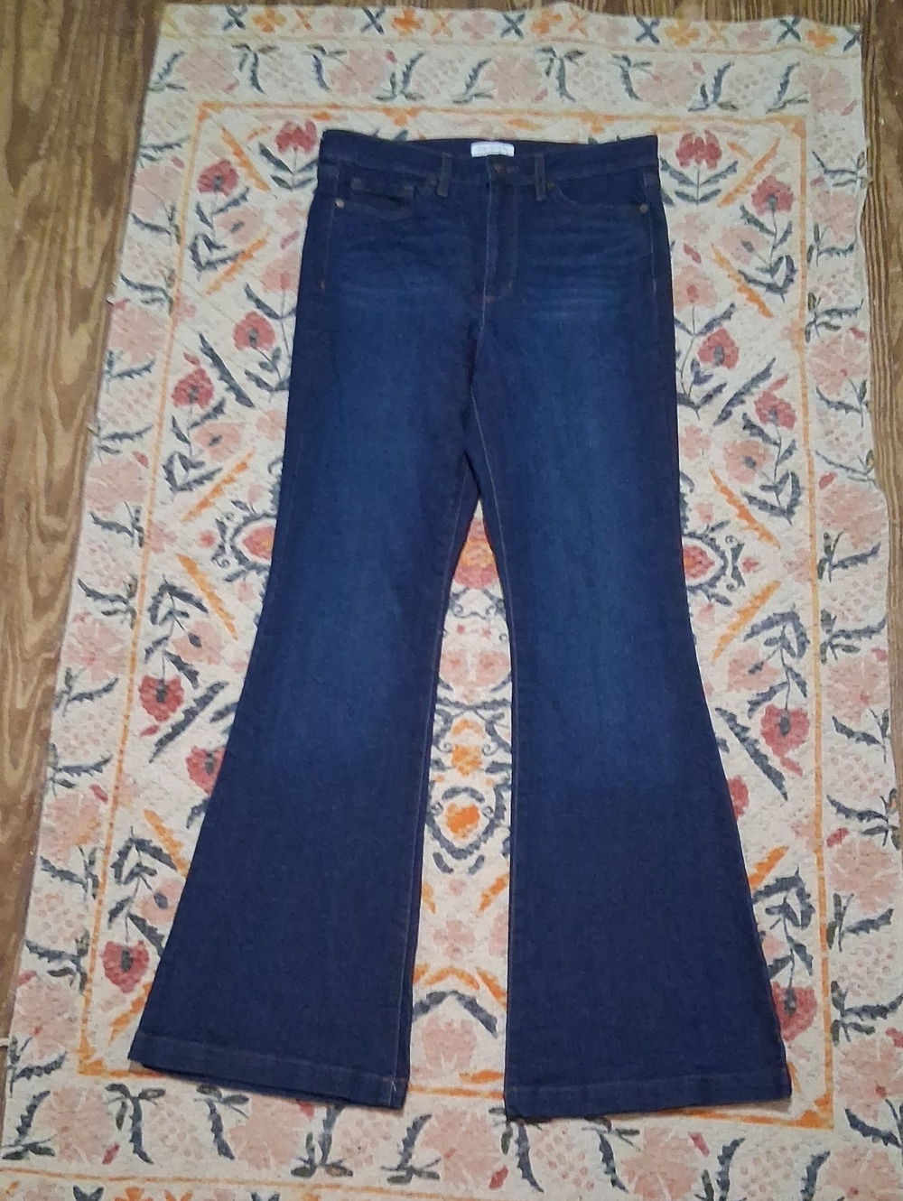 High Waist Stretch Flared Jeans